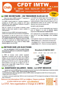 CFDT IMTW - n°1 - 2018