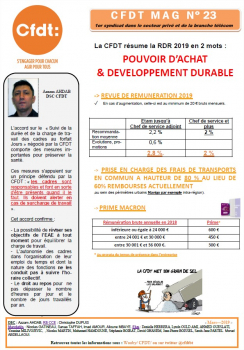 Le journal CFDT MAG n°22 - 2018