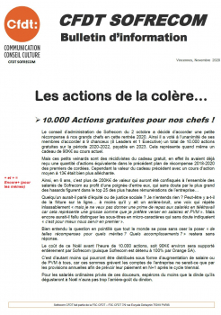 CFDT SOFRECOM Bulletin d’information