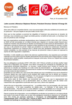 Lettre ouverte à Monsieur Stéphane Richard, Président Directeur Général d'Orange SA