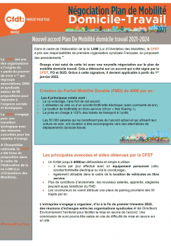 Négociation plan de mobilité 