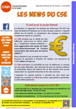 Direction Orange Ile de France – avril 2022 
