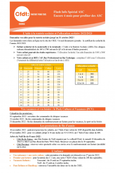 Flash Info Spécial ASC Encore 4 mois pour profiter des ASC