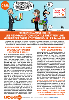 NÉGOCIATION SALARIALE 2026 - #01 F LES RÉORGANISATIONS SONT LE THÉATRE D’UNE GUERRE DES CHEFS COÛTEUSE POUR LES SALARIÉS