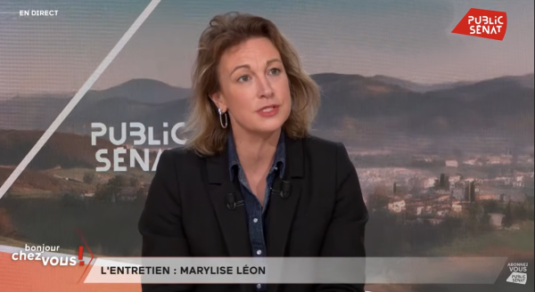 VENDREDI 20 FEVRIER : Marylise LEON, était l'invitée de l'émission "Bonjour chez vous !" sur Public Sénat