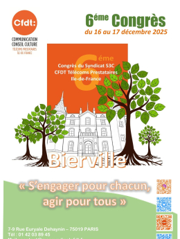 6éme CONGRES du S3C Télécoms Prestataires IDF